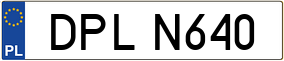 Trailer License Plate